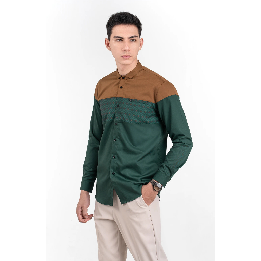 Fadkhera Izzat Baju Kemeja Koko Modern Fadkhera