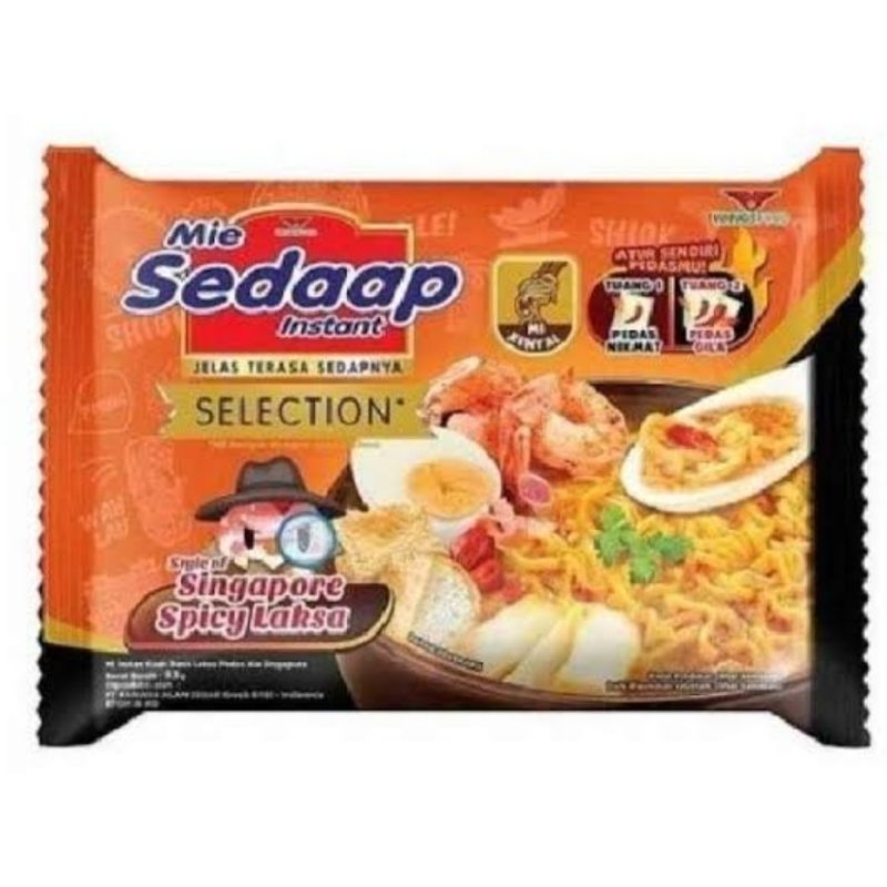 mie sedap laksa 1 dus / sedap singapore 1 dus
