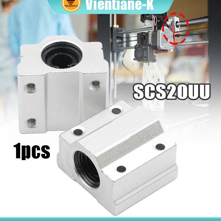 Murah Banget SCS12UU Linear Slide Block Linear Bearing Block Ukuran Lubang Besi 2 Mm 3D Printer