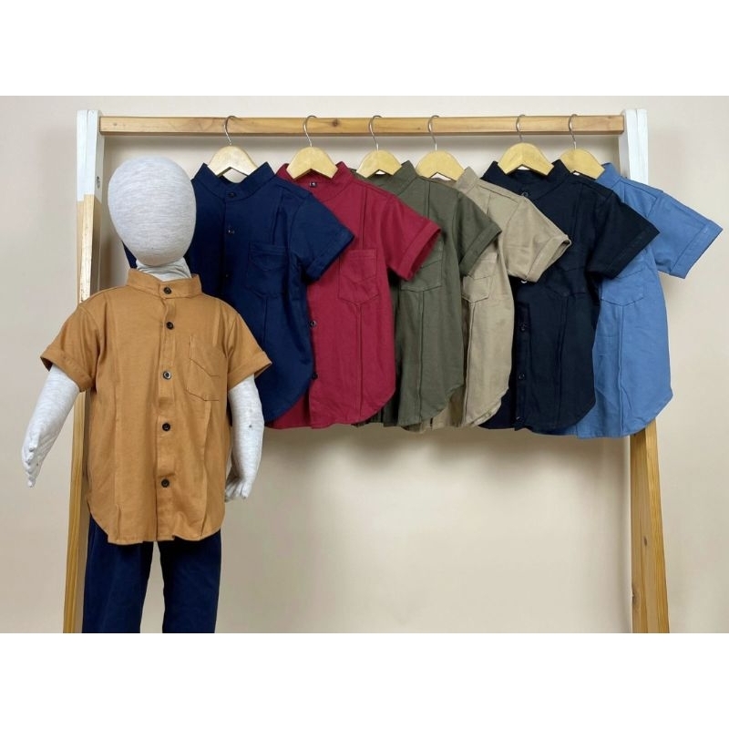 Kemeja Koko Bahan Kaos Pineapple Kids