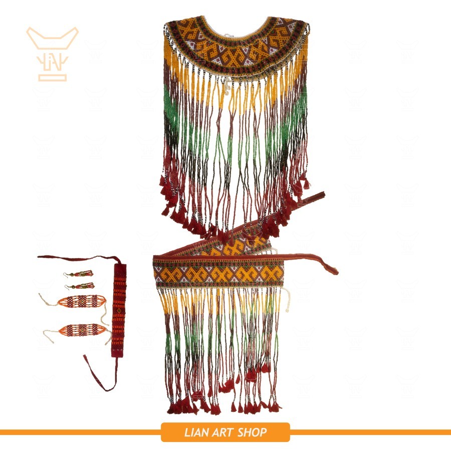 Sokkong Bayu (1 Set) Aksesoris Pakaian Adat Toraja Dewasa