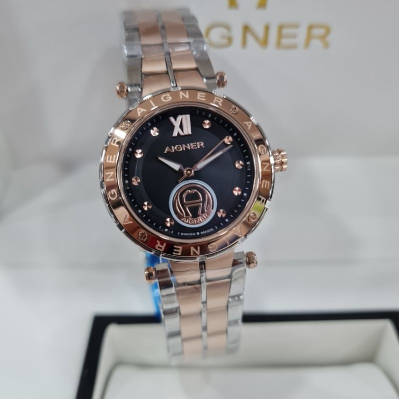 JAM TANGAN WANITA AIGNER VIGEVANO AGW235000 ORIGINAL BM SIZE 32MM