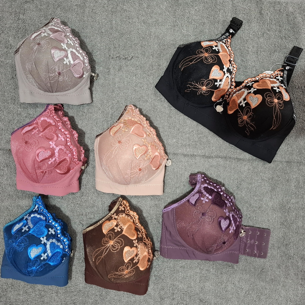 Fasshion Underwear Girls Bh Bra Brukat piaoli K3 Wanita Bh Tanpa Kawat Termurah Ecer