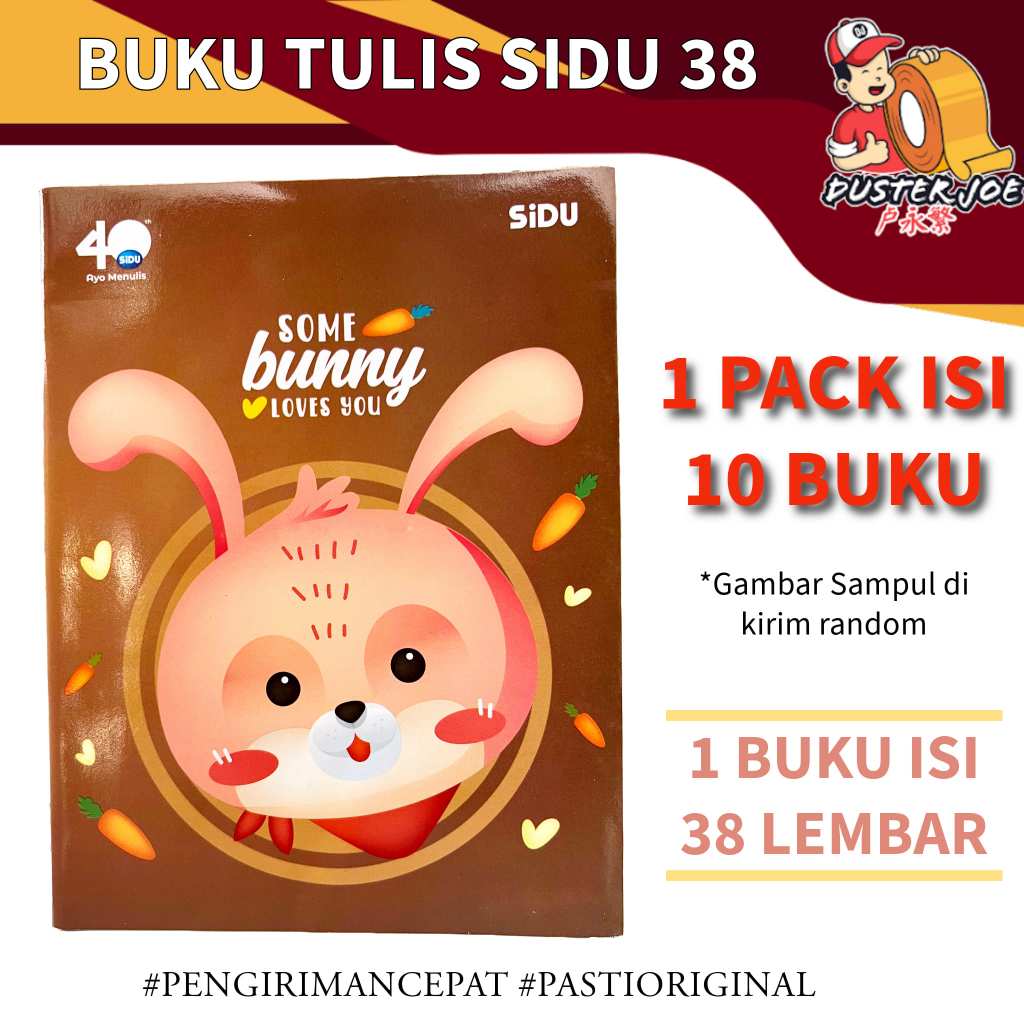 

SiDU Buku Tulis 38 Lembar PER 1 BUKU (PCS)