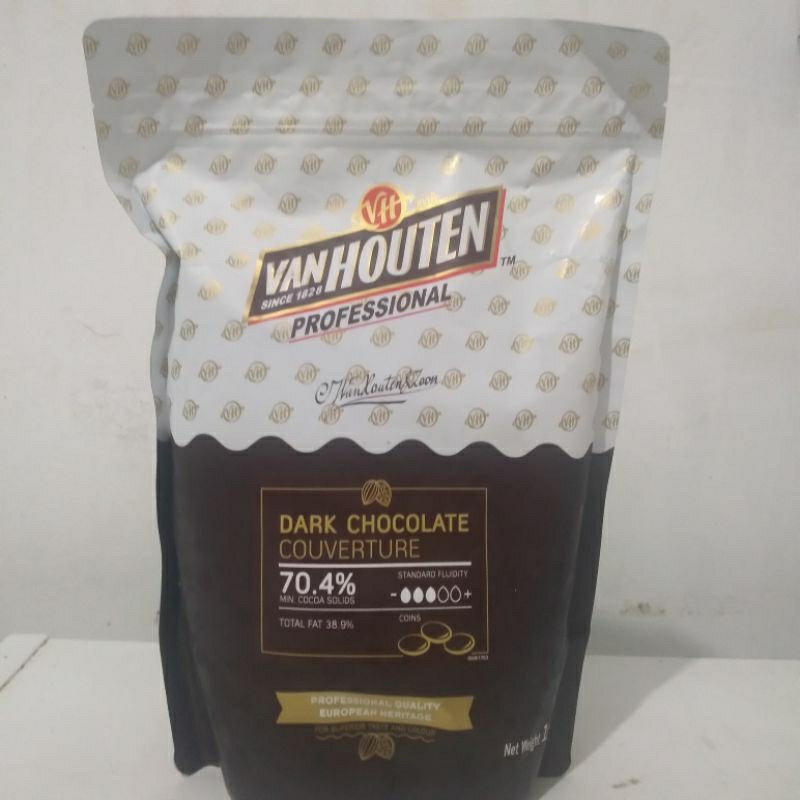 

Van Houten - 100gr Dark Couverture Chocolate 70,4%/Coin Cokelat