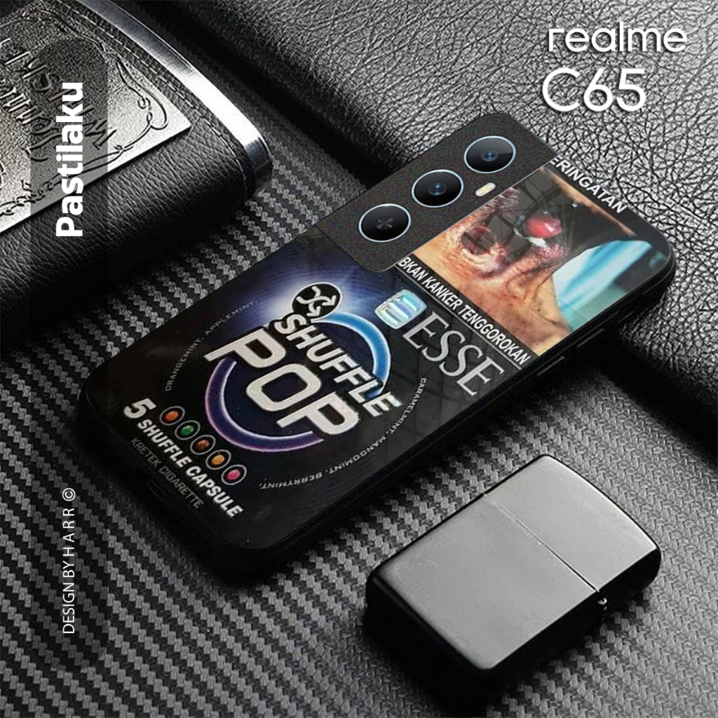 Softcase Glass Kaca Rokok [SF169] Realme C65 Terbaru Casing Handphone - Pelindung Handphone