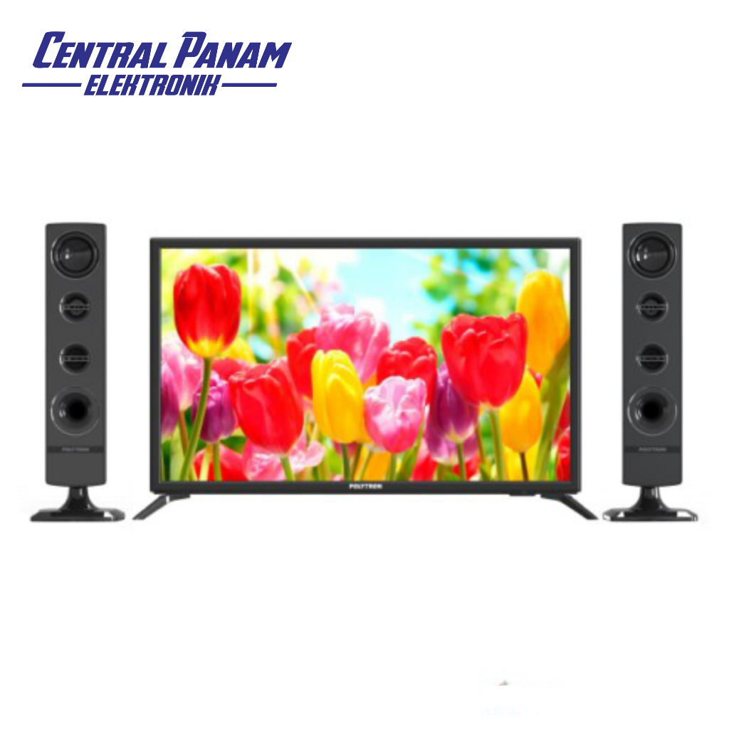 POLYTRON LED TV 32" PLD32TV1755+SPEAKER TOWER Central Panam Elektronik