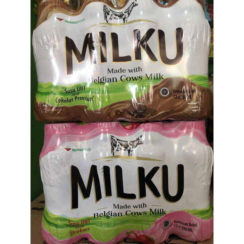 

12PCSSUSU UHT MILKU | SUSU MILKU COKELAT STRAWBERRY