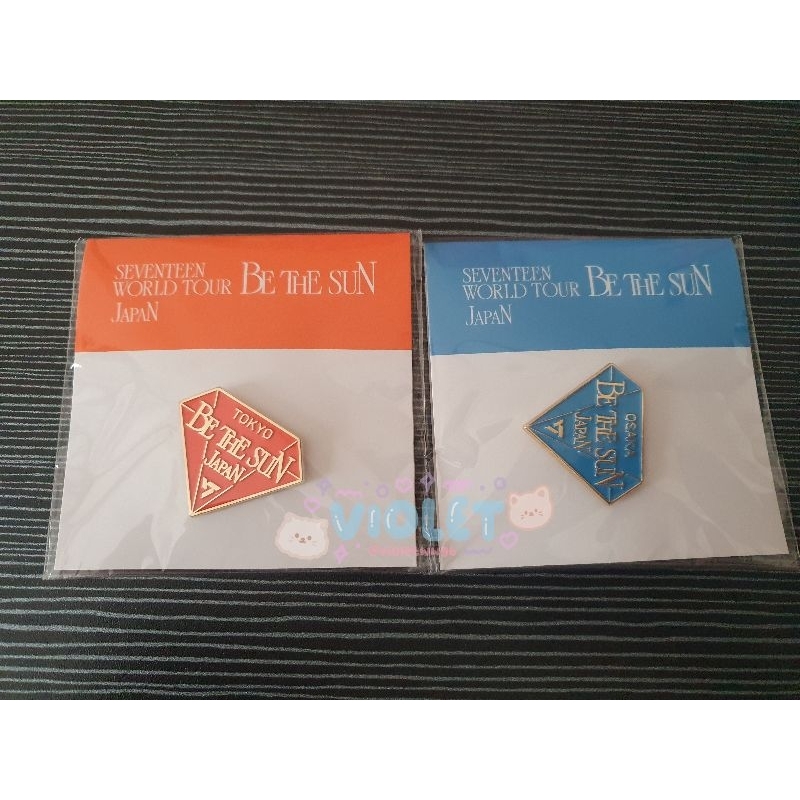 Ready stock Seventeen Be the sun pin badget Tokyo & Osaka