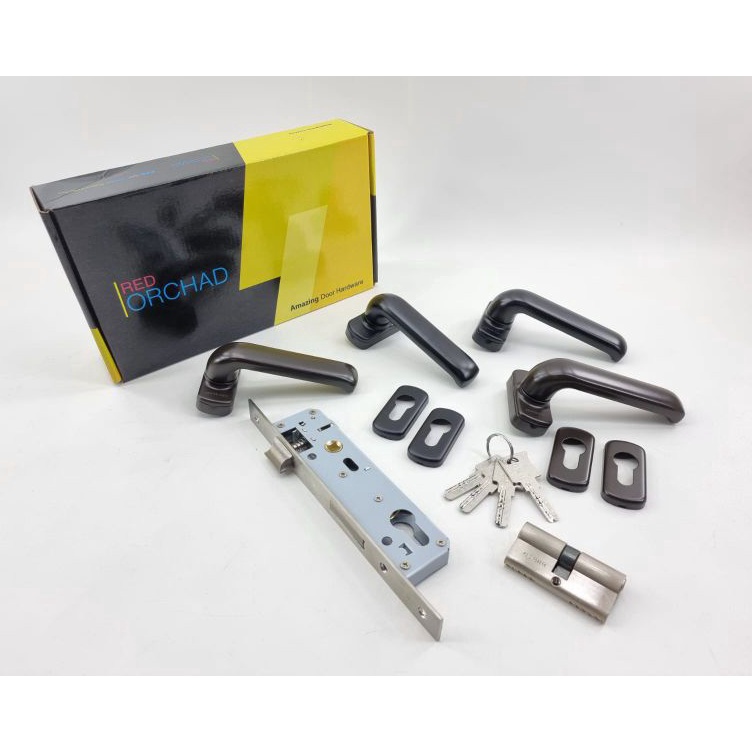 Kunci Pintu Almunium  Lever Set Orchad A31 Kunci pintu aluminium Handle LHR Orchad A31 kunci Pintu A