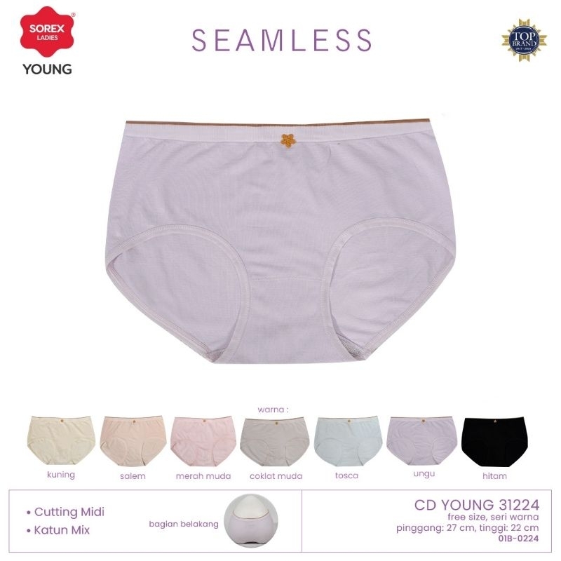 CD CELANA DALAM 31224 REMAJA KATUN SEAMLESS  SOREX YOUNG