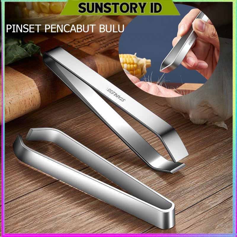 PINSET ALIS ALAT PENCABUT BULU KETIAK UBAN JENGGOT STAINLESS STEEL / PINSET STAINLESS / PINSET UBAN