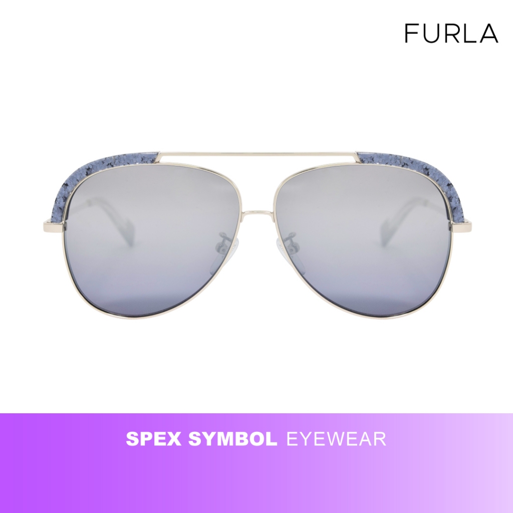 FURLA Sunglasses (284) Silver Black - Spex Symbol