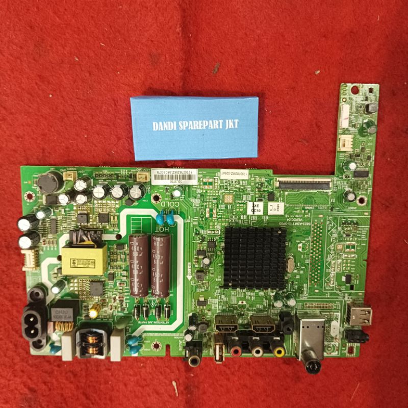 MB led tv Toshiba 32l3750 - mainboard tv - mesin tv led