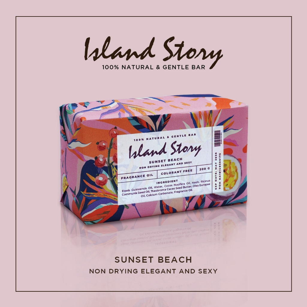 Island Story Sunset Beach Soap 200 Gr
