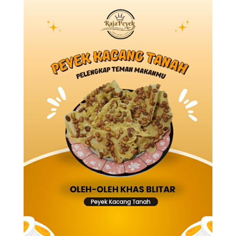 

peyek kacang RAJAPEYEK Peyek kacang tanah murah enak gurih oleh-oleh khas blitar