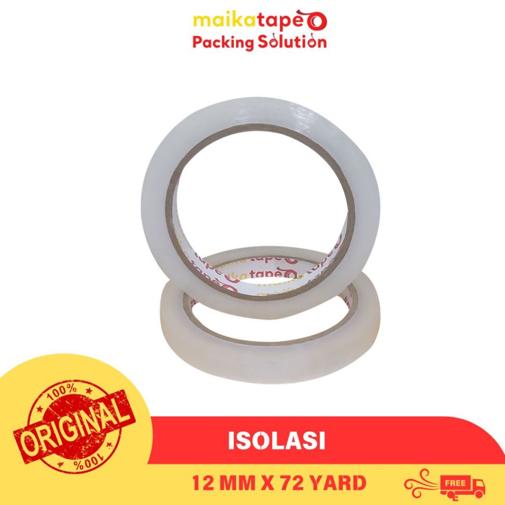 

ISOLASI / STATIONERY TAPE MAIKATAPE 12MM (1 BOX)