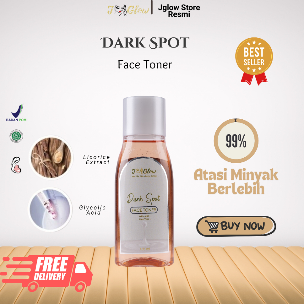Jglow Skincare Toner Pembersih Wajah Dark Spot Flek Hitam wajah