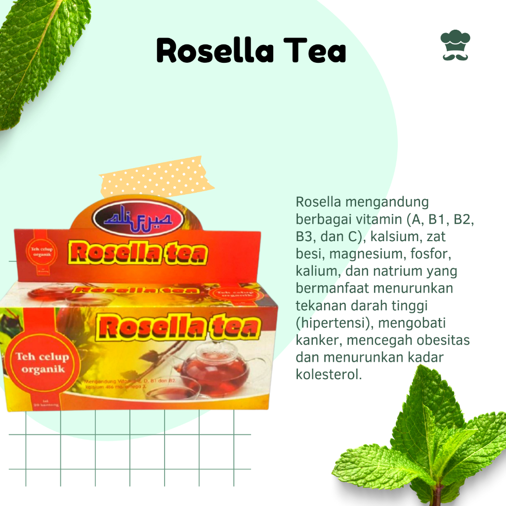 

TEH CELUP ROSELLA ALIFYA 20 SACHET | Membantu menurunkan tekanan darah tinggi kolesterol batuk panas