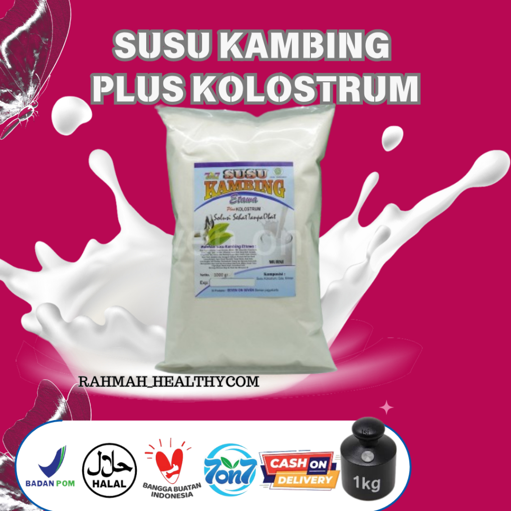 

SUSU KAMBING KEMASAN PLUS KOLOSTRUM 1000gr/500gr/250gr