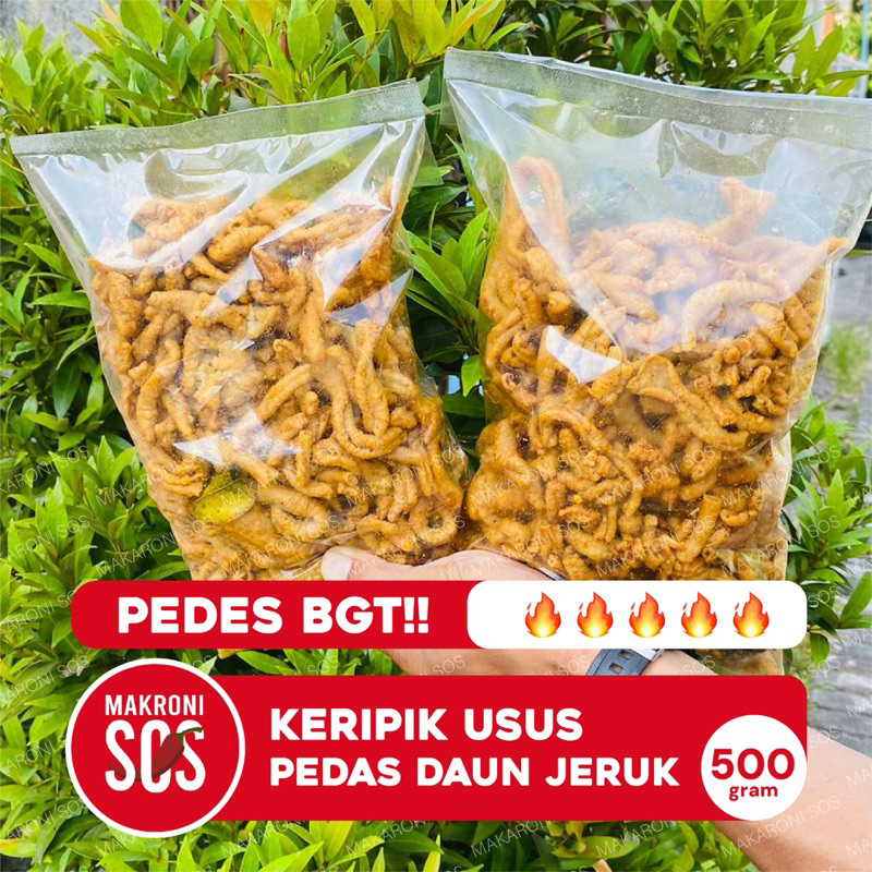 

Usus Crispy Pedes Daun Jeruk 500GR Pedas Viral Usus Crispy PDJ Termantap