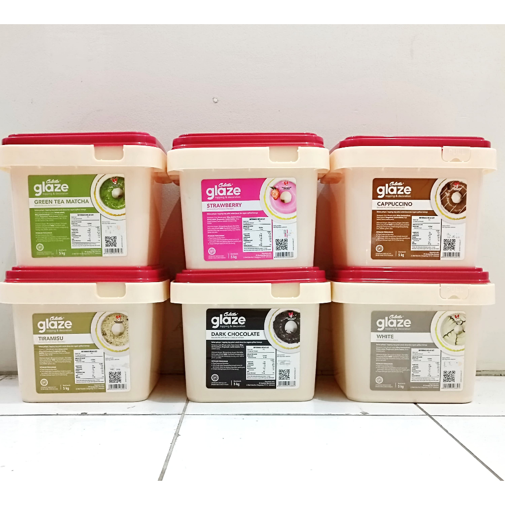 

COLATTA GLAZE REPACK 250GR STRAWBERRY/ TIRAMISU/ GREEN TEA/ CAPPUCINO/ DARK/ WHITE PROMO