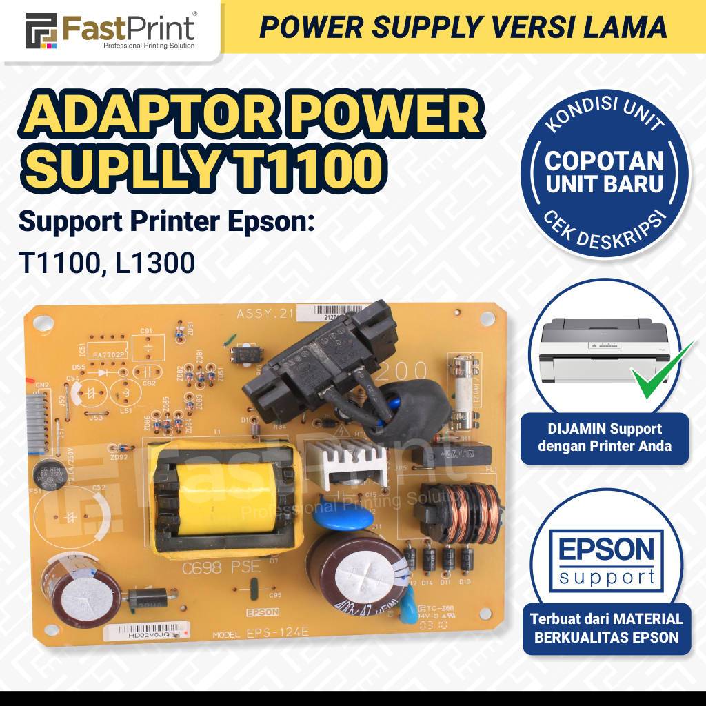 Fast Print Power Supply Sparepart Printer Epson T1100 L1300
