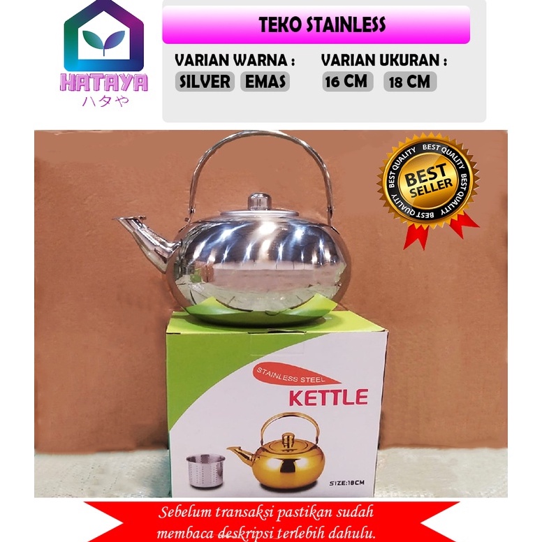 HATAYA  TEKO EMAS STAINLESS STEEL TEKO ARABIAN TEKO  TEKO KOPI TEKO TEH  TEKO SARINGAN TEH TEKO SARI