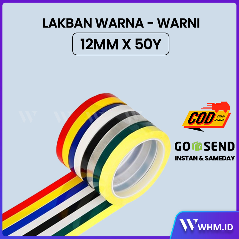 

HORICI TAPE 12MM*50Y WARNA-WARNI Perekat Murah Super Kuat LAKBAN ISOLASI WARNA-WARNI