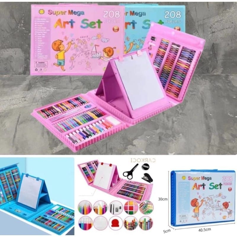 

Crayon Set Isi 208pc Mewarnai Set Menggambar