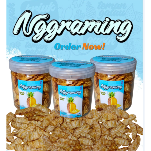 

Nggraming keripik NANAS kemasan toples 600ml