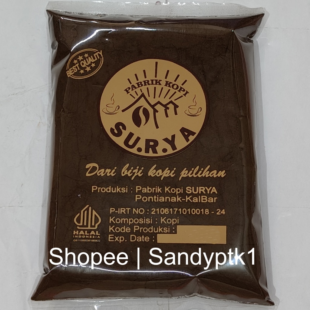 

Kopi Bubuk Surya Coffee Khas Pontianak 200 Gram 2 Ons 1/5 Kg