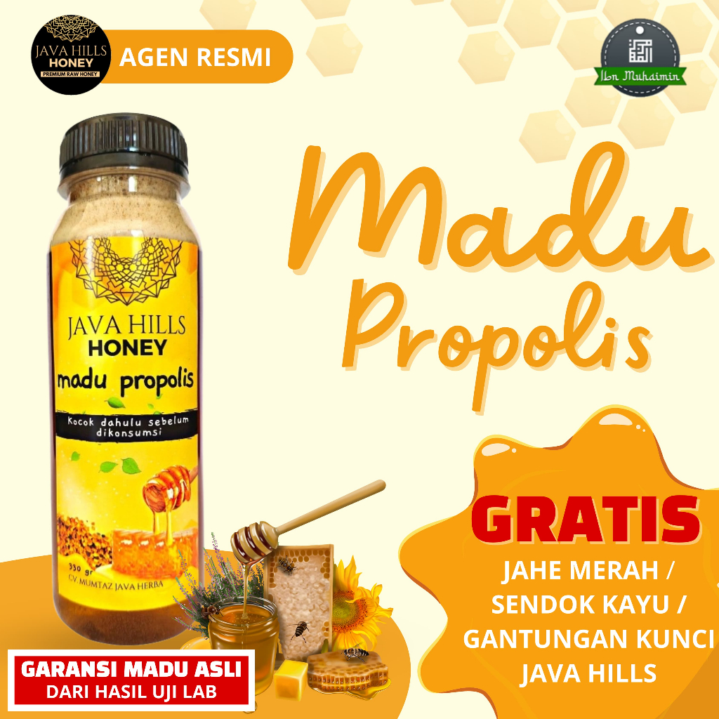 

MADU PROPOLIS JAVAHILLS HONEY / JAVA HILLS HONEY PREMIUM RAW HONEY 320 Gram