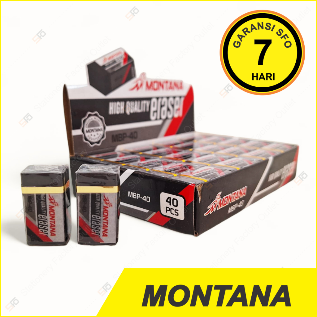 

Penghapus Montana MBP-40 - Black Eraser - SFO Semarang Official