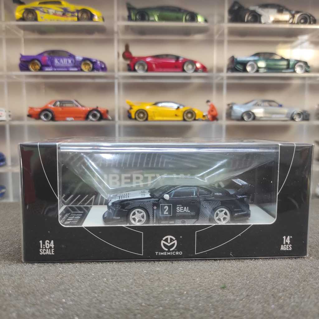 Time Micro LBWK S15 Silvia Black W/ Open Close Engine Cover Non Figure