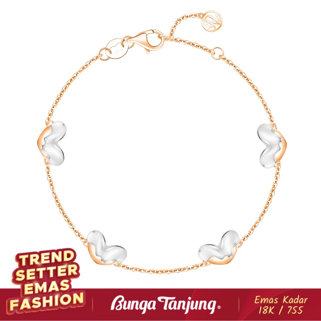 GELANG GOLDEN LOVE MELTS B - SDW GOLD - EMAS 18K BUNGA TANJUNG GOLD