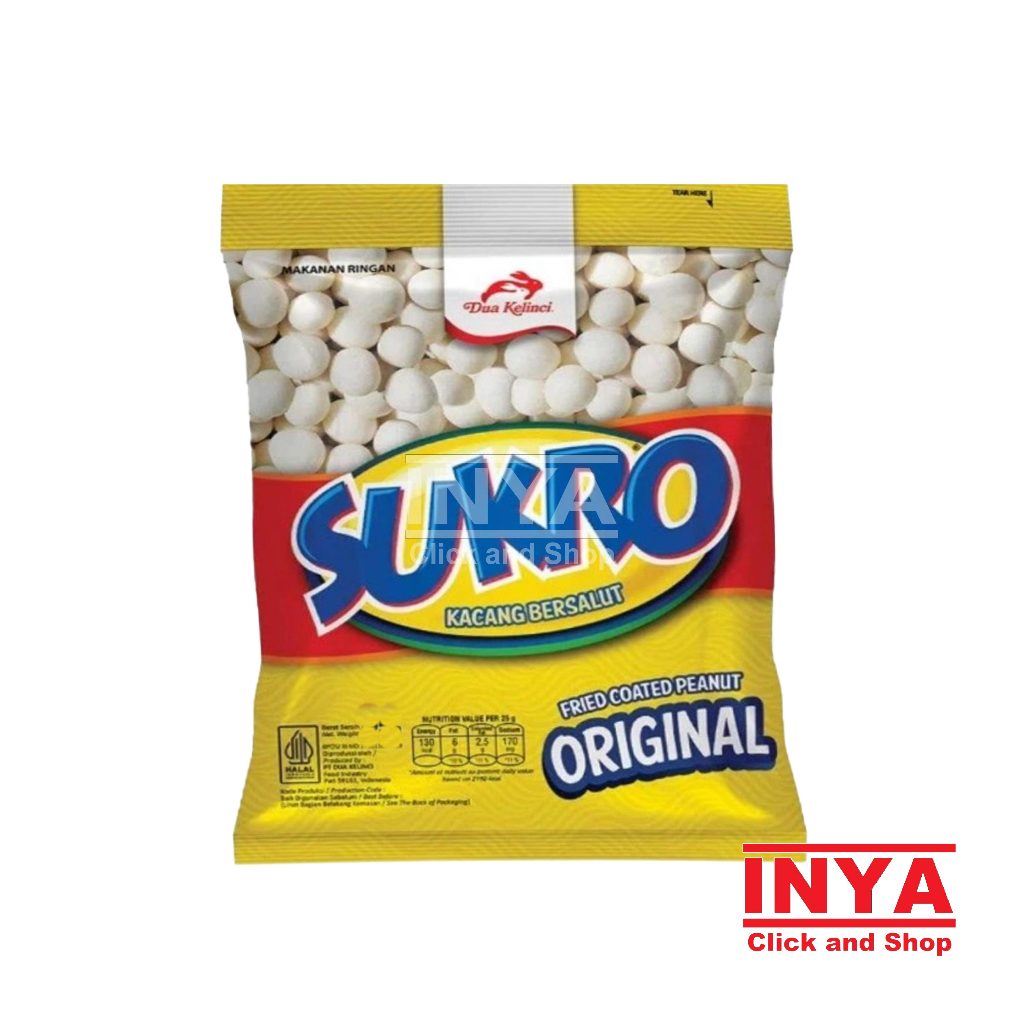 

Sukro Kacang Bersalut Rasa Original 17gr - Fried Coated Peanut