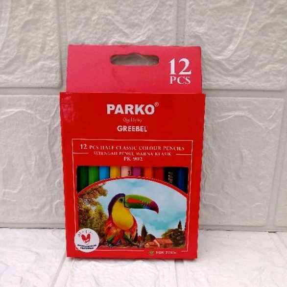 

Pensil Warna Parko 12 Warna Pendek BY Grebeel