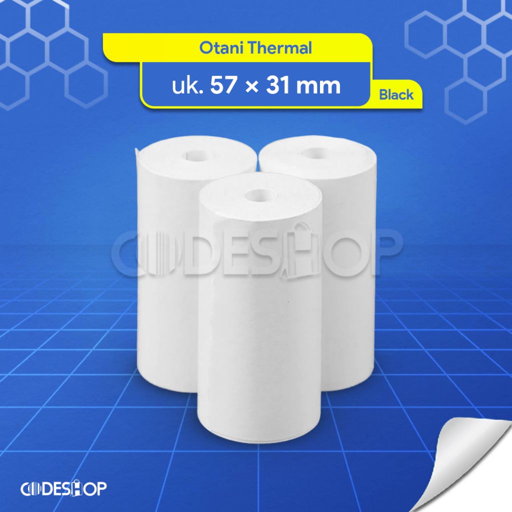 

Otani Kertas Thermal 57x31 mm Printer Kasir Bluetooth 58