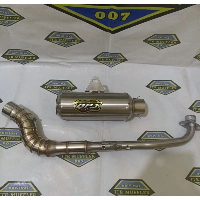 kenalpot racing dpj gp1 leher kobra supra x 125 karisma shogun smash astrea grand