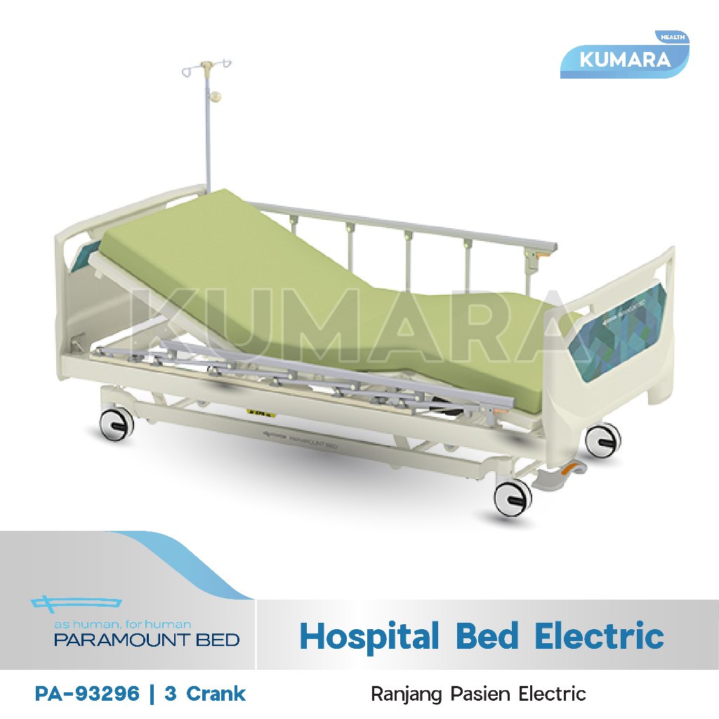 PARAMOUNT - Ward Bed PA-93296 3 Crank Electric / Hospital Bed Single Wheel Caster w/ Diiagonal Locki