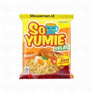 

SO YUMIE GELAS Mi instant Kuah Rasa Kari Ayam 30gr