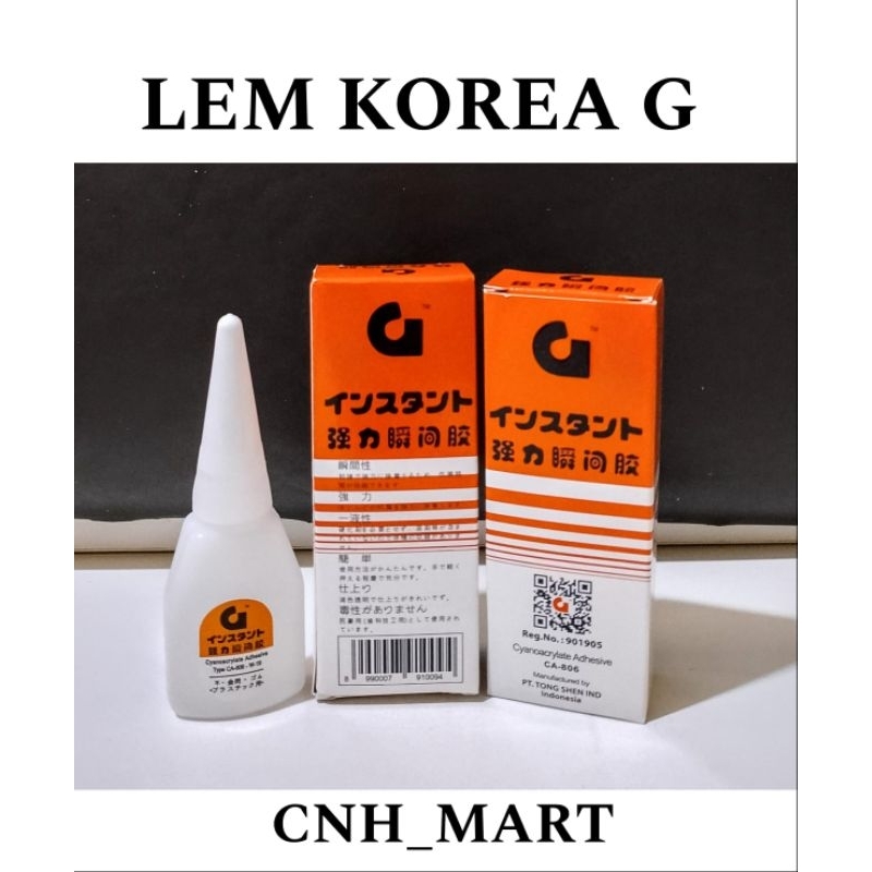 

Lem Korea G ORI Barcode - Lem Cair - Lem Setan - Lem Serba Guna