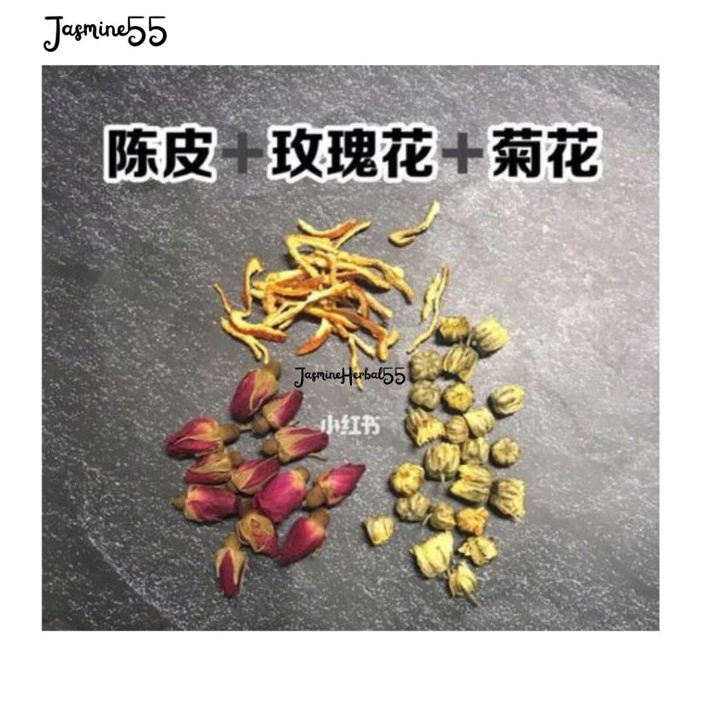 

Baby Chrysanthemum Orange Pell Franch Rose Mix Herbal Tea Sachet Teh Bunga Kering Premium