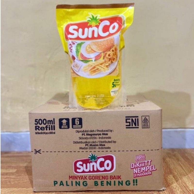 

[Jatim] Minyak Goreng Sunco 2 Liter per karton/dus isi 6 pouch • Roma Snack