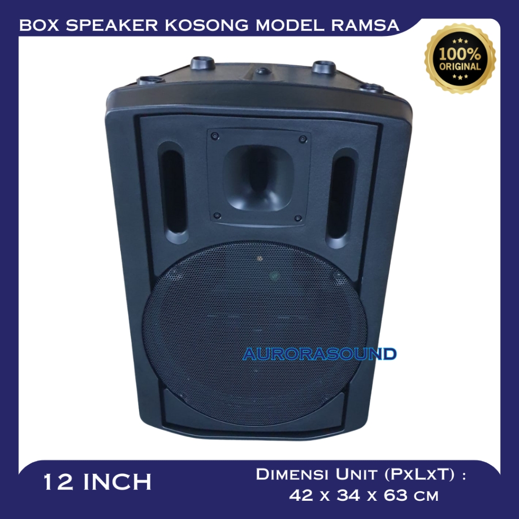 BOX SPEAKER MODEL RAMSA 12 INCH 12IN 12" BOK KOSONG FIBER PLASTIK HIGH QUALITY ORI