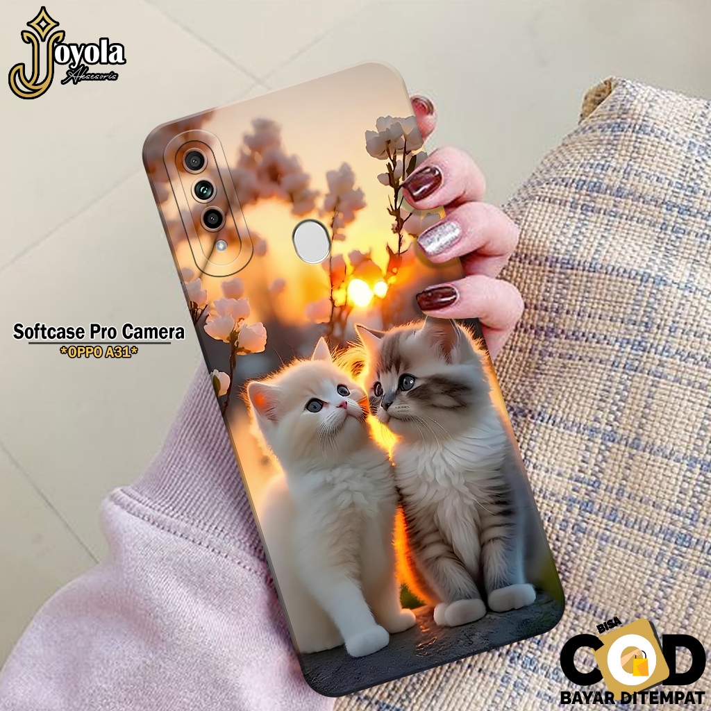 Softcase Hp OPPO A31 Terbaru JOYOLA Fashion Case Kucing Lucu Case OPPO A31 Silikon Cover Pro Camera 