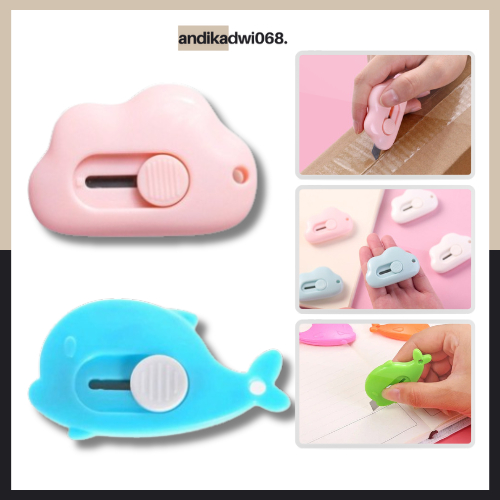 

[DISKON]CUTTER MINI KARAKTER AWAN DOLPHIN/DIY Pisau Mini Kecil Untuk Anak Sekolah/Pemotong Mini Lucu