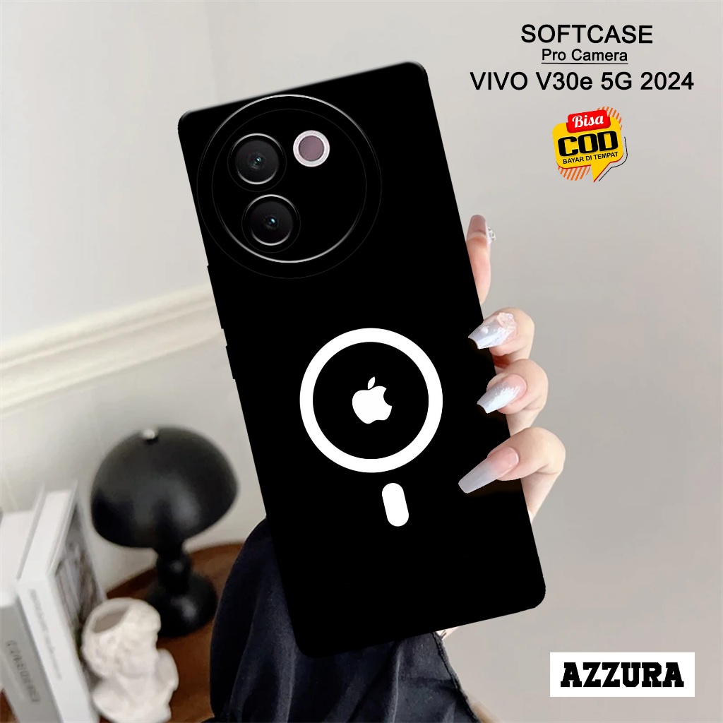 AZZURA - Case Vivo V30e 5G 2024 Terbaru - Fashion Case logo Ip - Kesing Hp Vivo V30e 5G 2024 - Casin