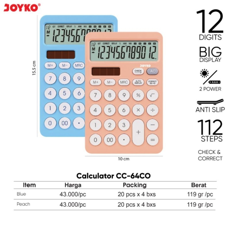 

Calculator CC-64CO Joyko